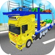 Truck Car Transporter Sim 3D