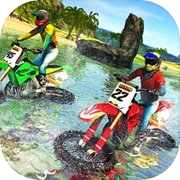 Beach Water Surfer Bike Racing - Motorbike Riding