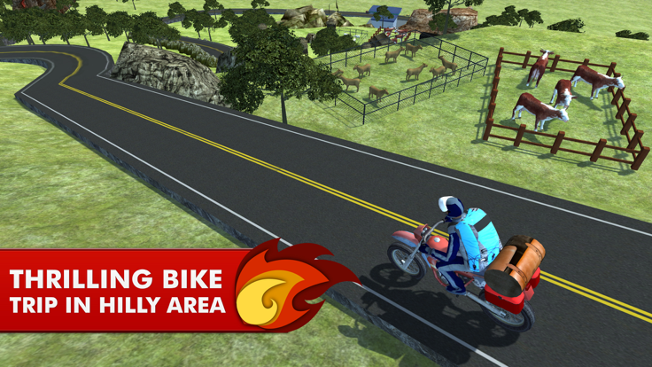 山摩托车骑手 - 在繁忙的高速公路路骑摩托车模拟器游戏截图