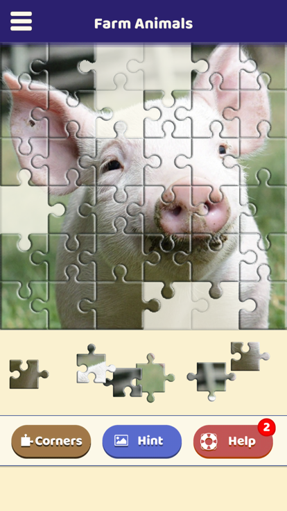 Farm Animals Jigsaw Puzzle游戏截图