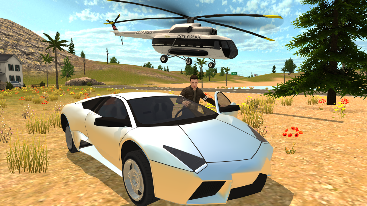 Helicopter Flying Simulator: Car Driving游戏截图