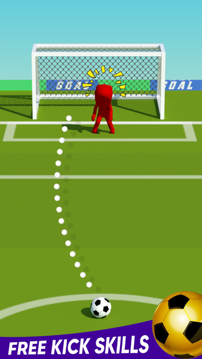 Crazy Goal Kick Soccer Penalty游戏截图