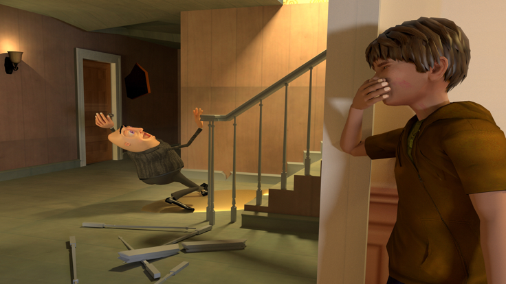 Crazy Spooky Neighbor Spy Game游戏截图