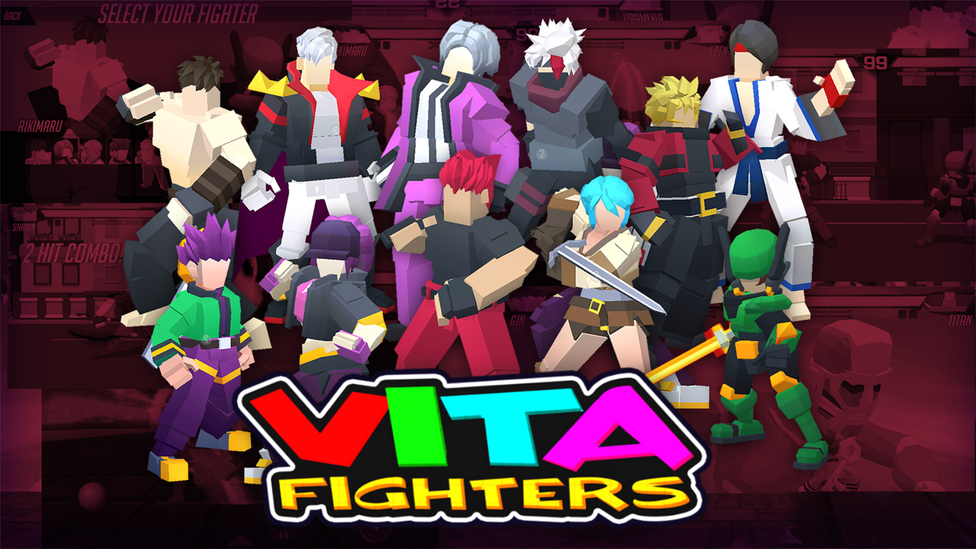 Vita Fighters - 维塔战士游戏截图