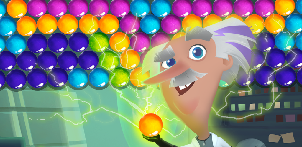 Crazy Scientist Bubble Shooter游戏截图