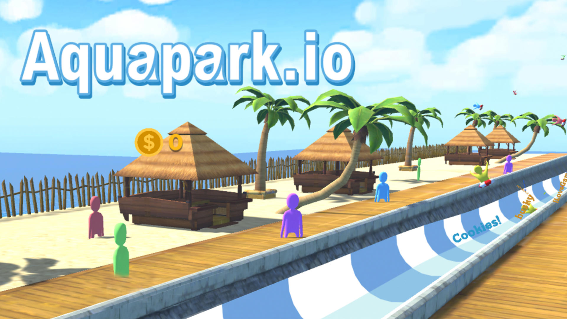 Aquapark.io - 水上乐园-滑梯竞速游戏截图