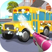 Kids Bus: Super Car Wash Salon