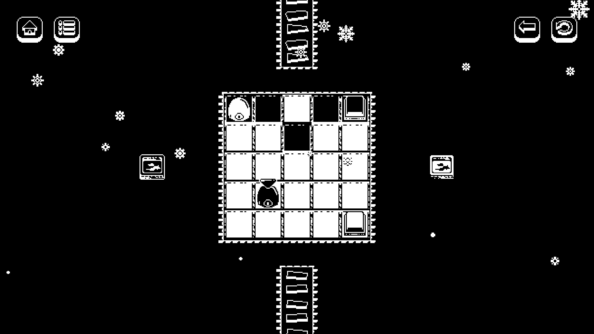 黑夜里的雪白大冒险游戏截图