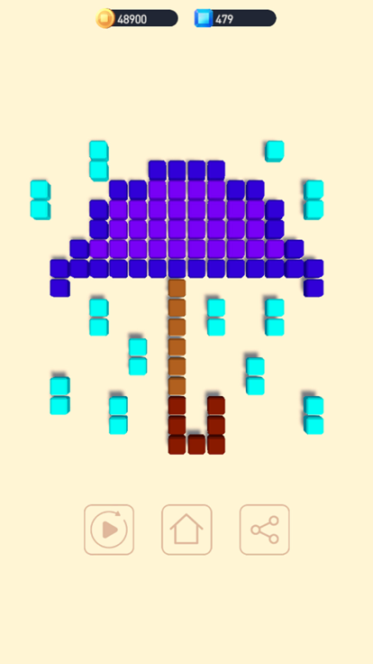 Cubes art - unique puzzle游戏截图