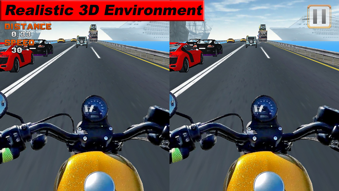 VR crazy sports bike traffic racing Pro游戏截图