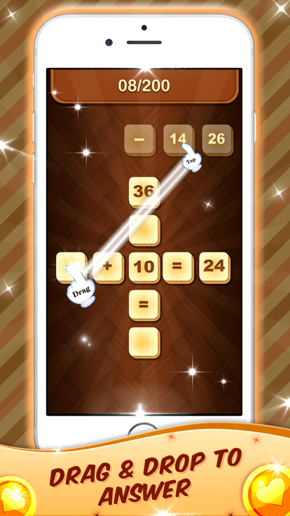 Math Pieces Cross Puzzle Game游戏截图