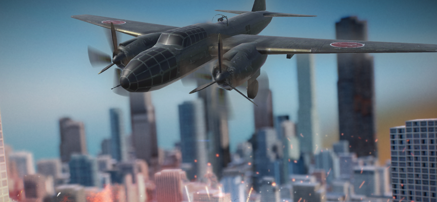 City Bomber Plane Attack游戏截图