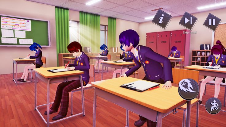 日本动画片 高的 学校 男孩 生活 辛游戏截图