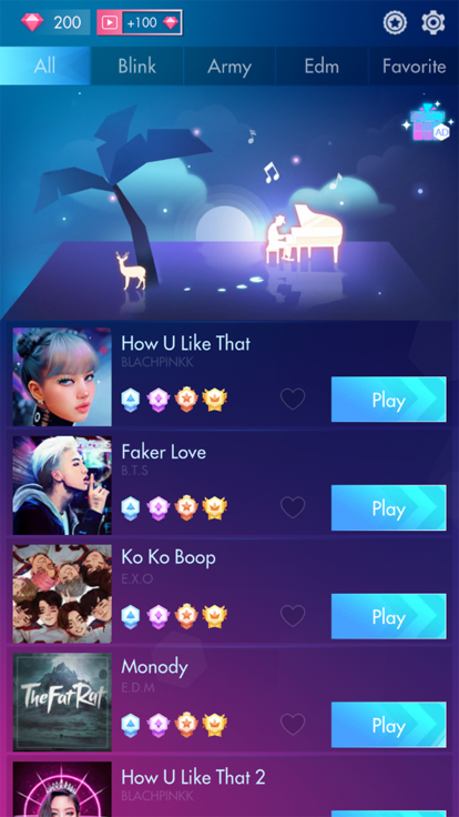 KPOP PIANO: Magic Music Tiles!游戏截图