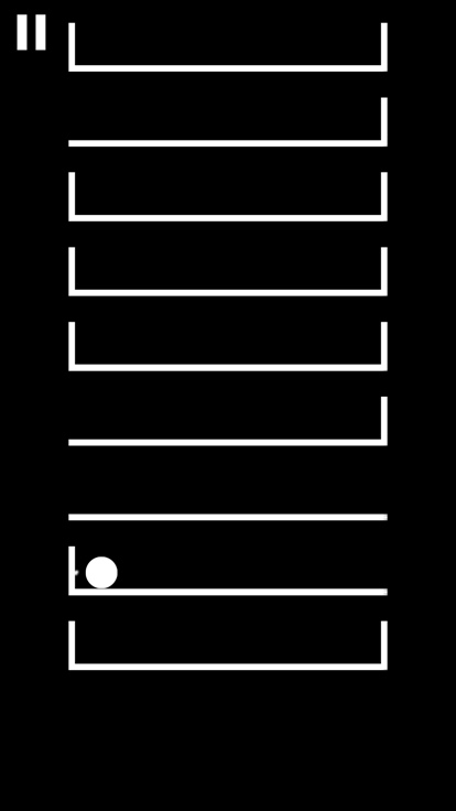 跳跃的白球游戏截图