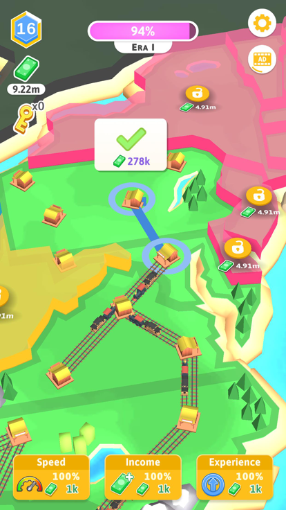 Train Empire: Connect Railroad游戏截图