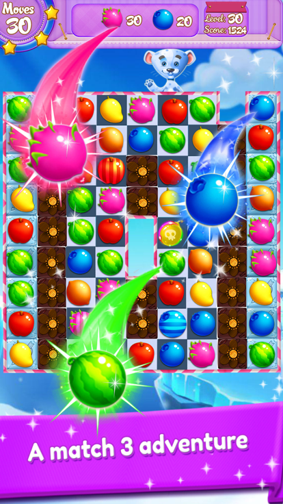 Candy Fruit Match 3游戏截图