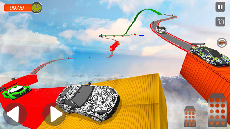 至尊GT赛车斜坡特技游戏截图