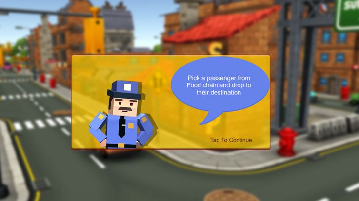 Blocky Taxi Drive Simulator 3D游戏截图