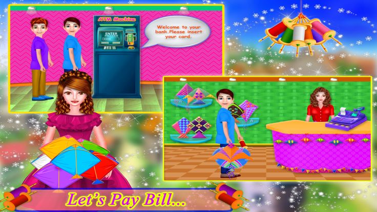 风筝 飞行 购物 购物中心游戏截图