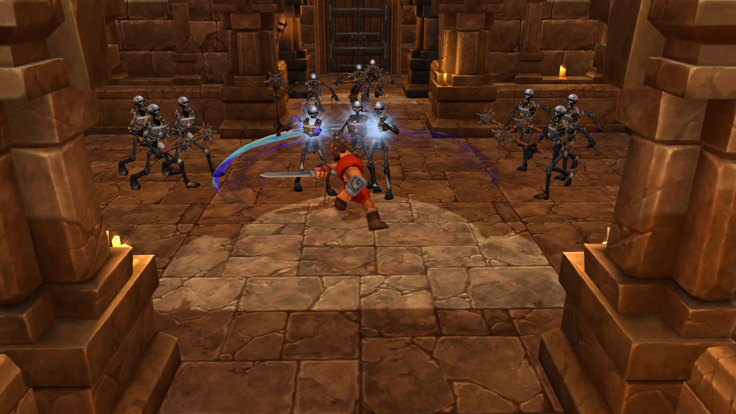 Red Warrior: Dungeon Castle 3D游戏截图