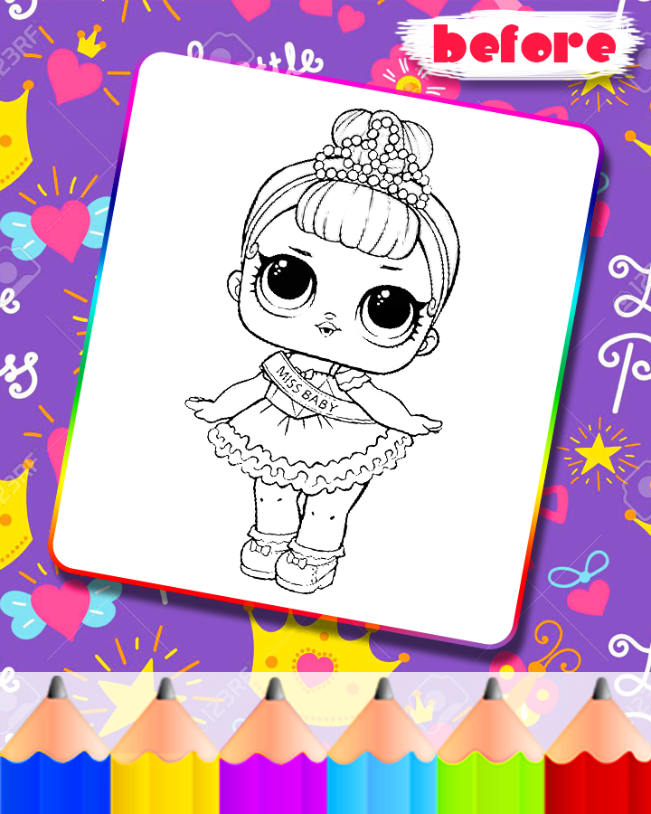 dolls coloring pages lol surprise download game taptap