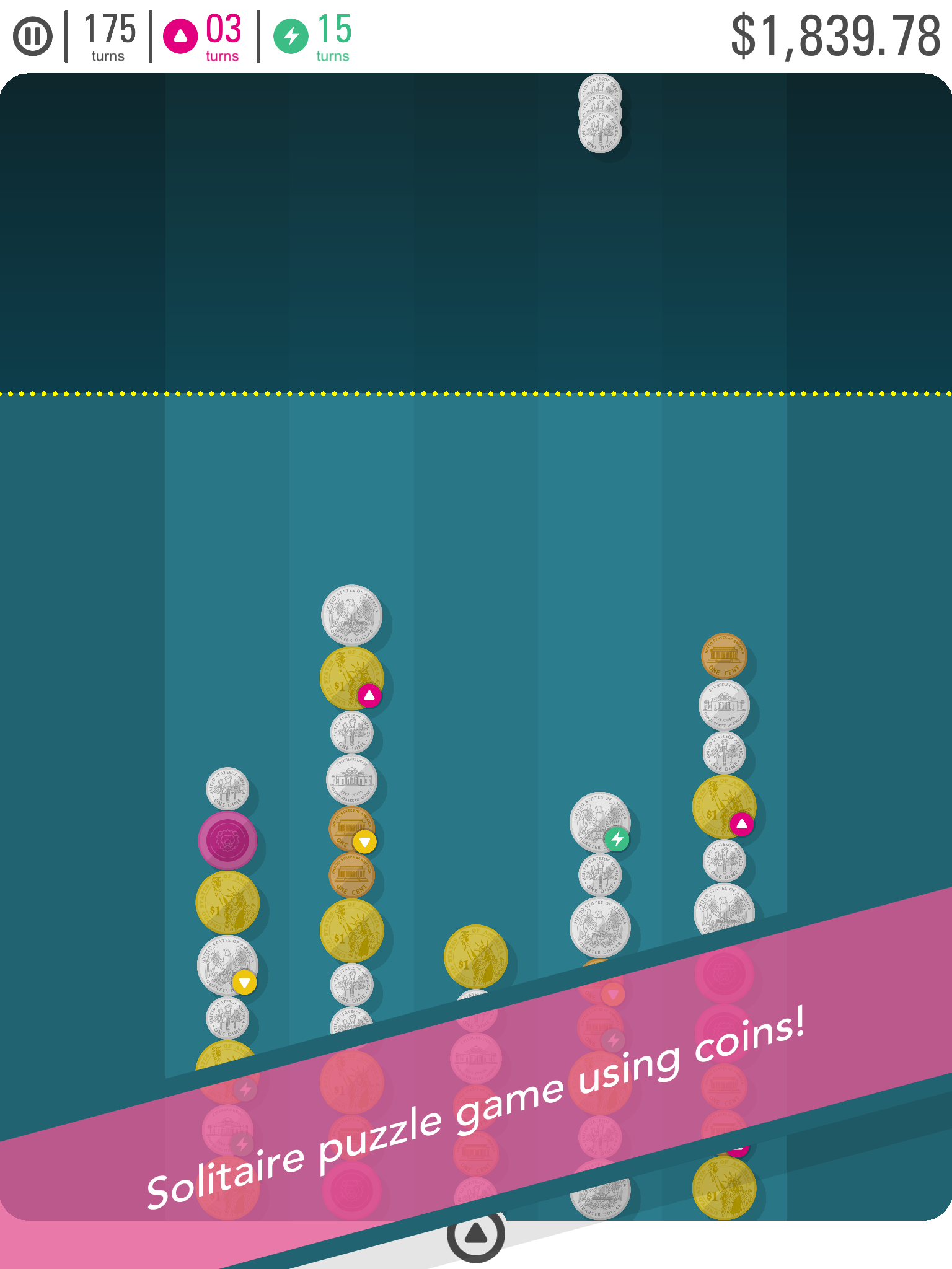 Coin Line - Merge Coin Puzzle游戏截图