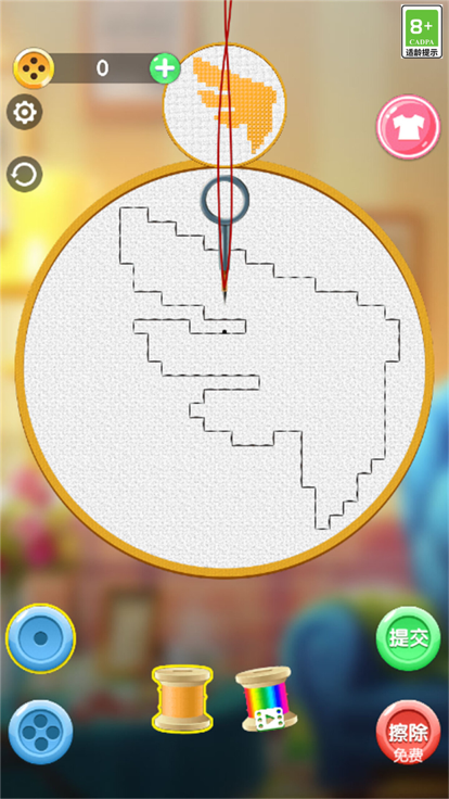 刺绣小画家 - 全新女孩化妆休闲单机小游戏游戏截图