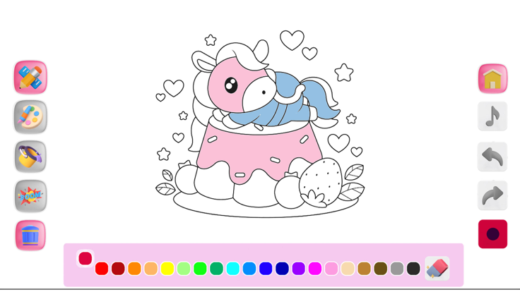 Kawaii Coloring Book Kids游戏截图