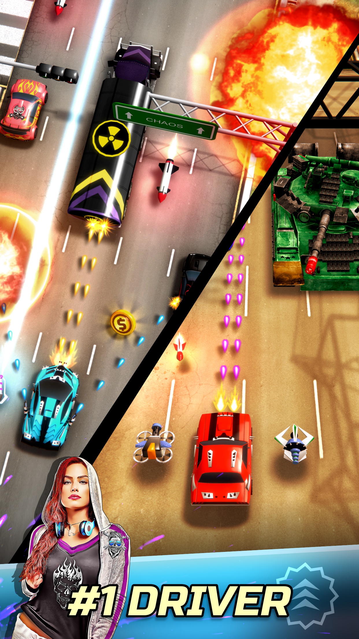 Chaos Road: Combat Racing游戏截图