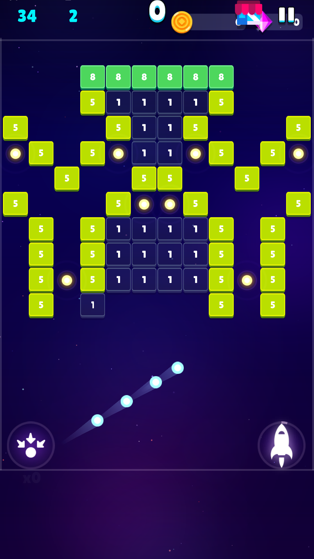 炫彩打砖块游戏截图