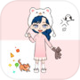 K-pop Webtoon Character Girlsicon