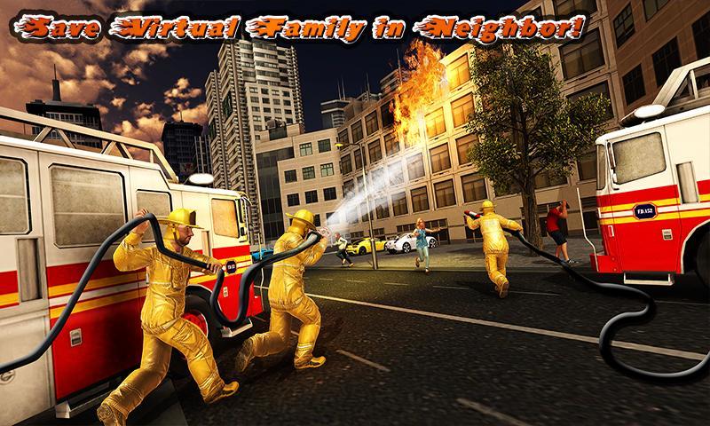 Screenshot of Virtual Firefighter: Family Rescue Hero