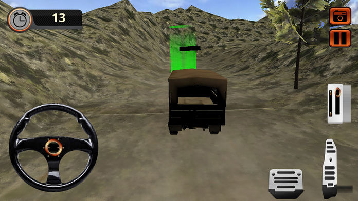 Mountains Army Cargo Truck Transporter Pro游戏截图