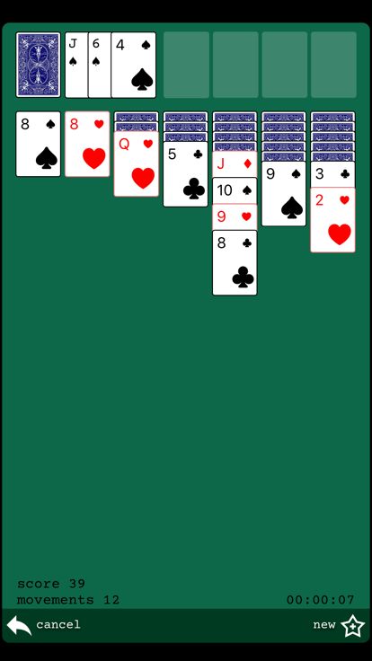 Solitaire, cards game游戏截图