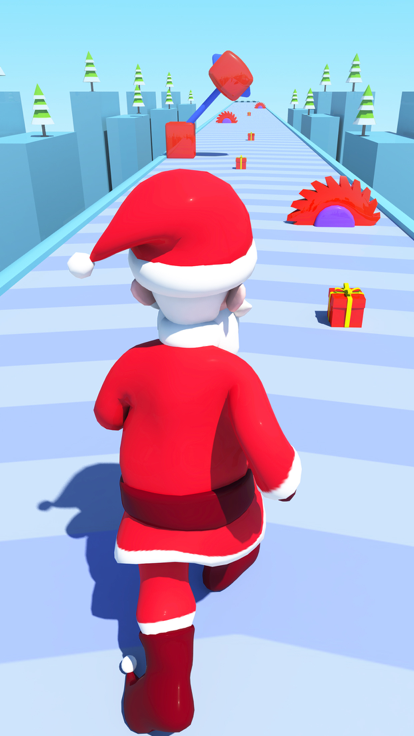 Santa Fun Run 3D-Running Games游戏截图