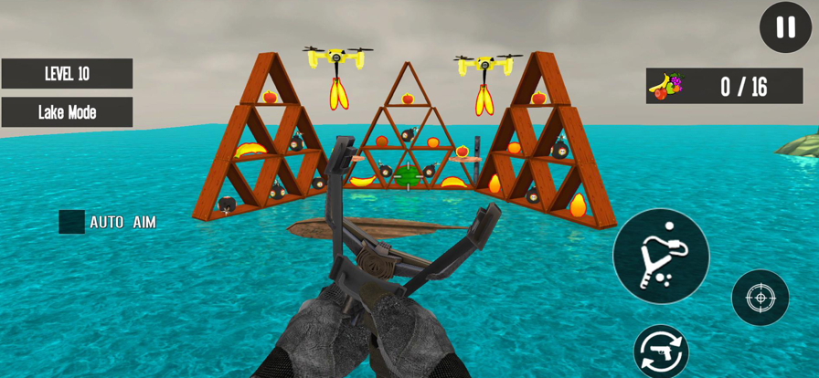 Fruit Shooting Garden Game游戏截图