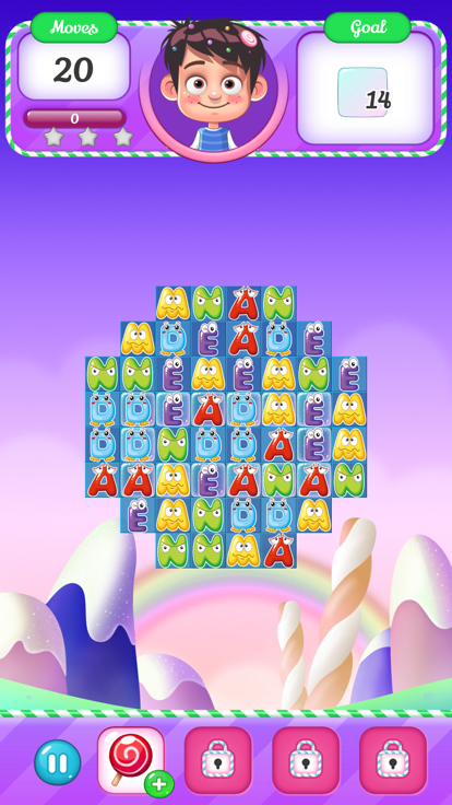 Alphabet Lore Match 3游戏截图