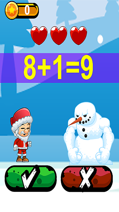 Santa vs Zombie Math 僵尸数学游戏截图