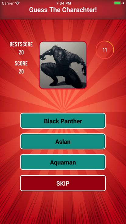 猜猜电影字符测验游戏截图