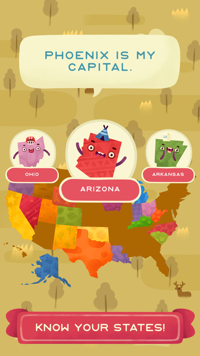 50 States - Top Education & Learning Stack Games游戏截图