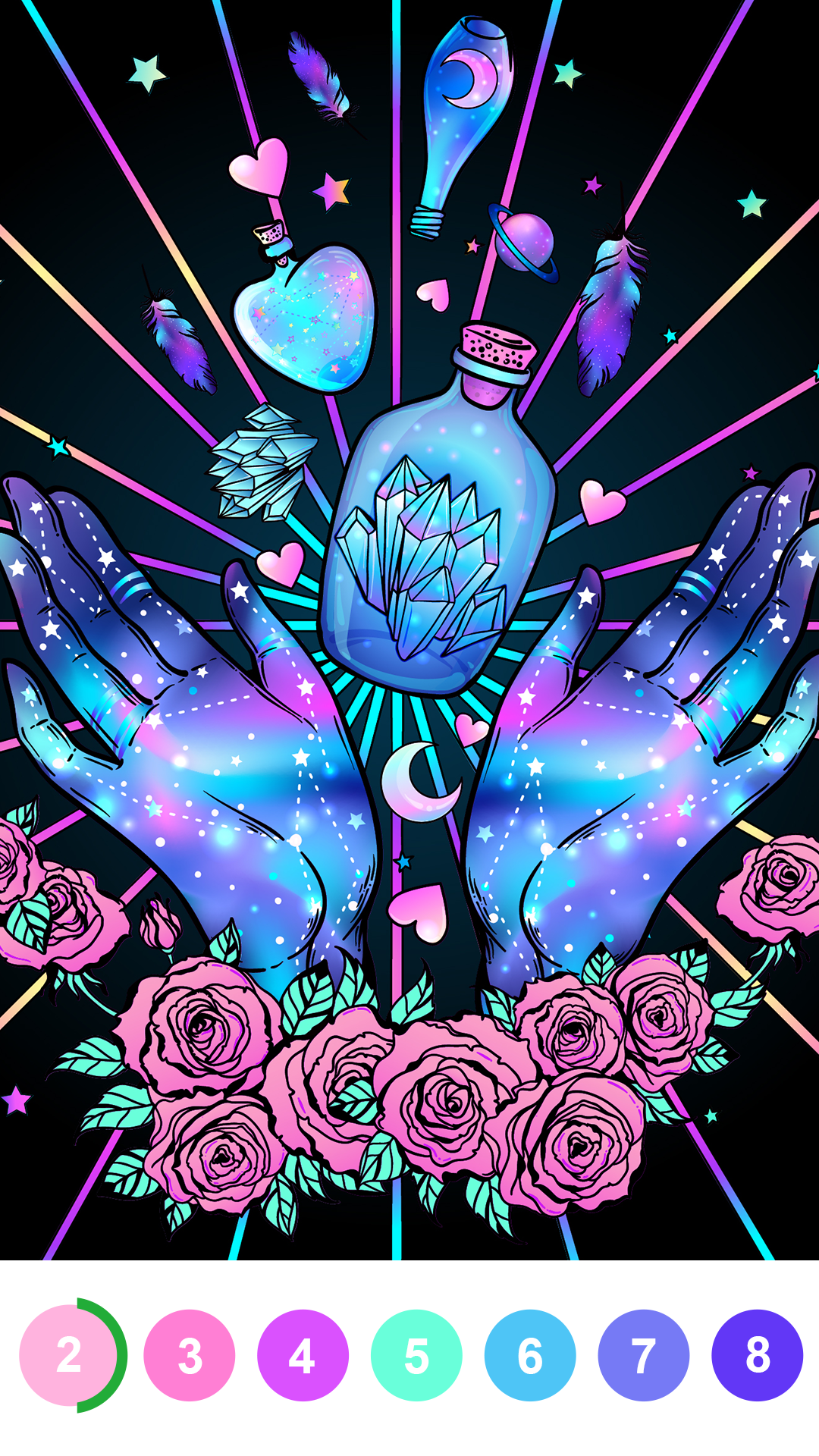 乐涂数字填色游戏截图