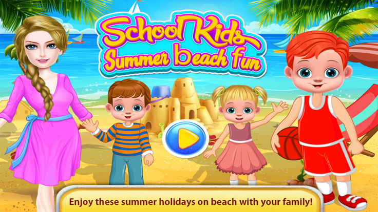 School Kids Summer Beach Fun游戏截图