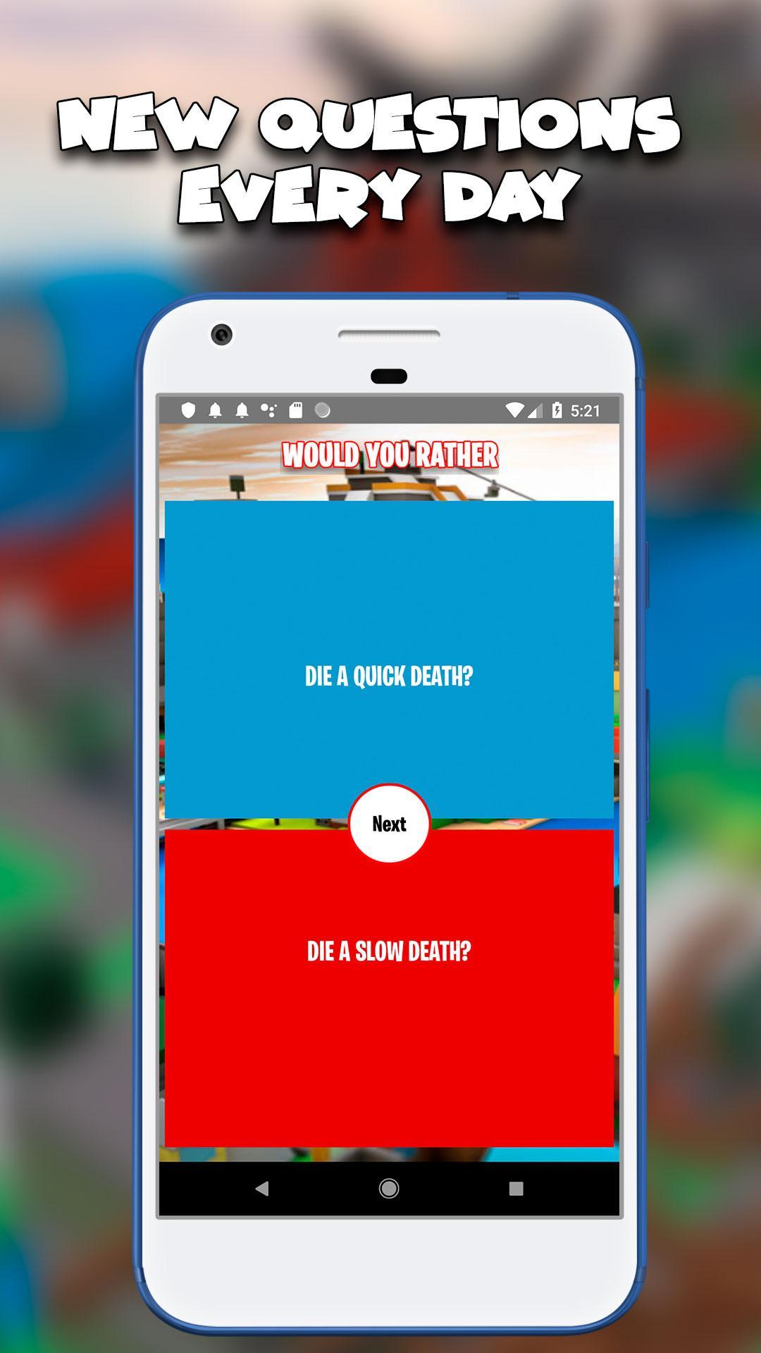 Game Would You Rather Roblox Android Download Taptap - roblox would you rather questions