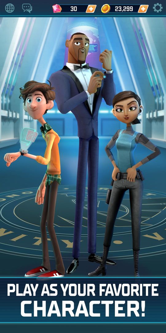 Screenshot of Spies in Disguise: Agents on the Run