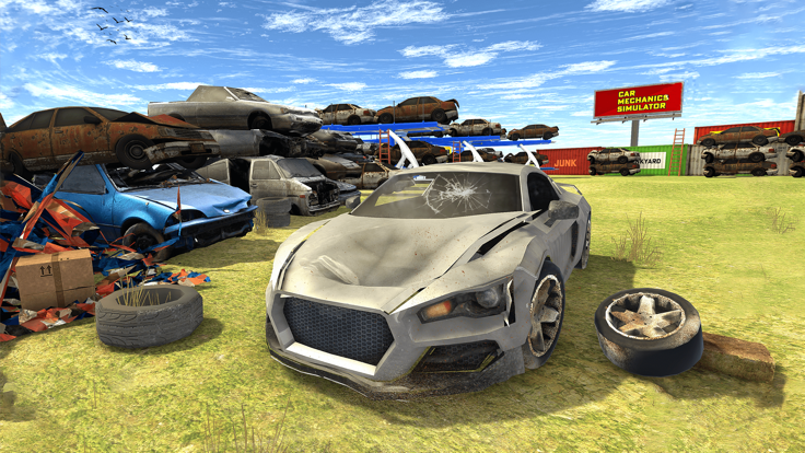 Car Test Junkyard Racing Game游戏截图