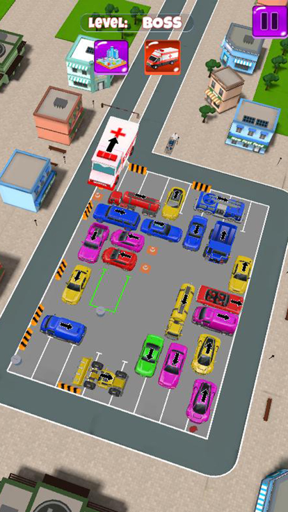 Ambulance Parking Jam游戏截图