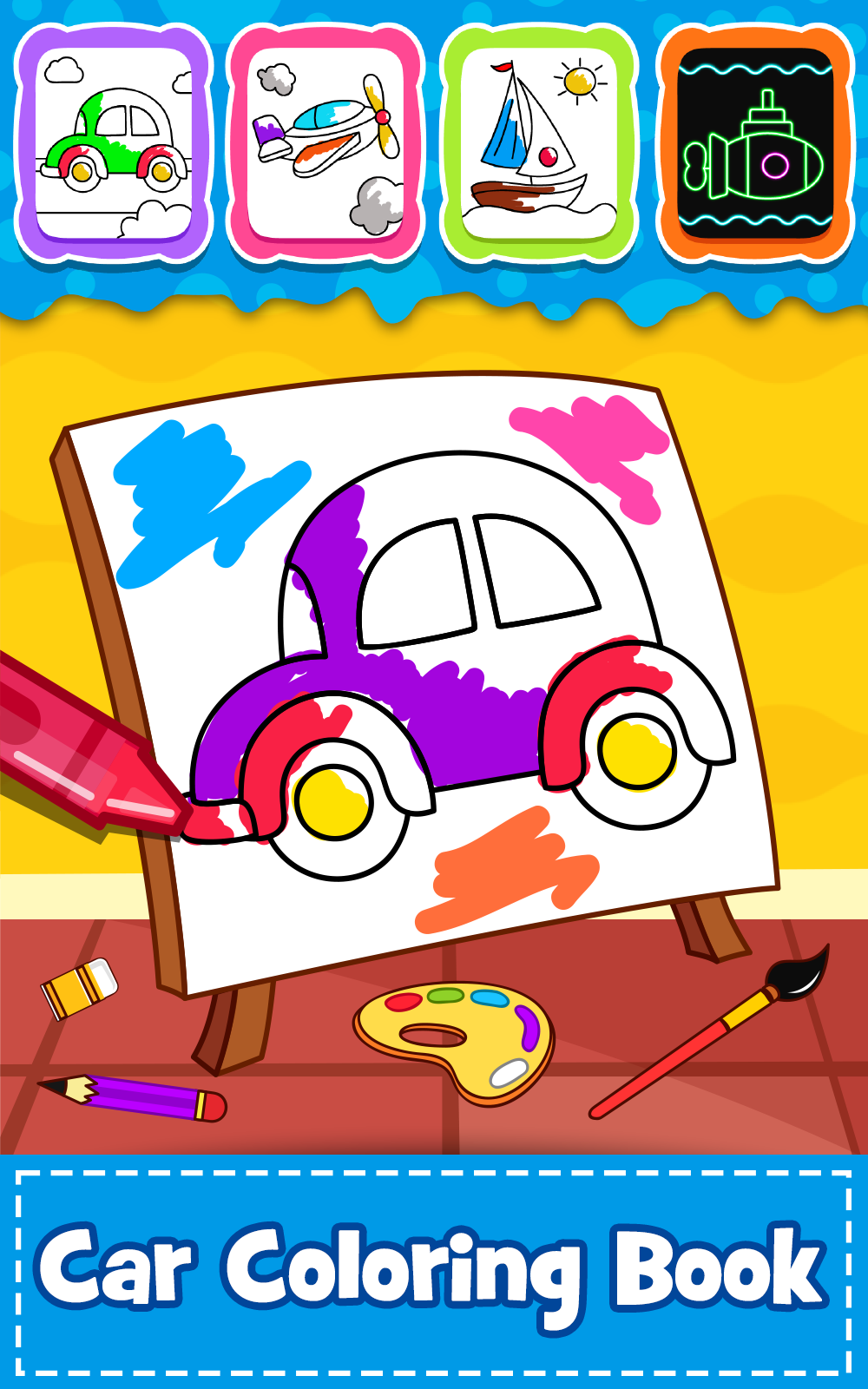 Download Cars Coloring Book For Kids Doodle Paint Draw Android Download Taptap