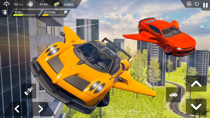 Flying Car Sim: Car Games 2022游戏截图