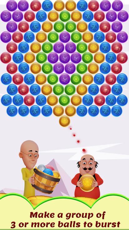 Motu Patlu Bubble Shooter游戏截图